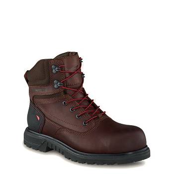 Red Wing Brnr XP 6-inch Safety Toe - Hnede Nepremokave Topanky Damske, RW412SK